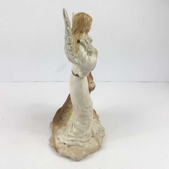 VTG Walnut Ridge Collectibles Gossamer Wings “Lydia” Angel 1996 10” Sheep Lion - Picture 6 of 13